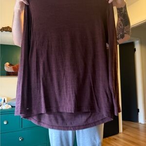 Women's Burgundy Top